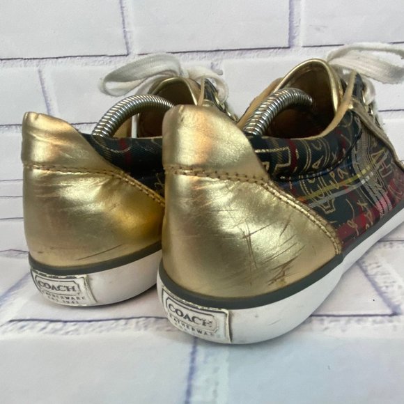 Coach Graffiti Art Sneaker Shoe Barrett - Picture 5 of 12